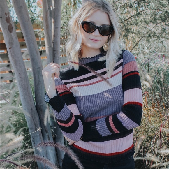 Striped long sleeve❤️ - Picture 2 of 2